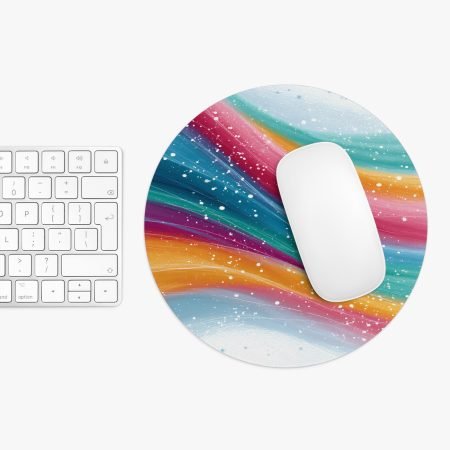 Colorful Abstract Mouse Pad, Desk Accessory, Office Decor, Gift for Her, Gaming Mousepad, Work From Home Essentials