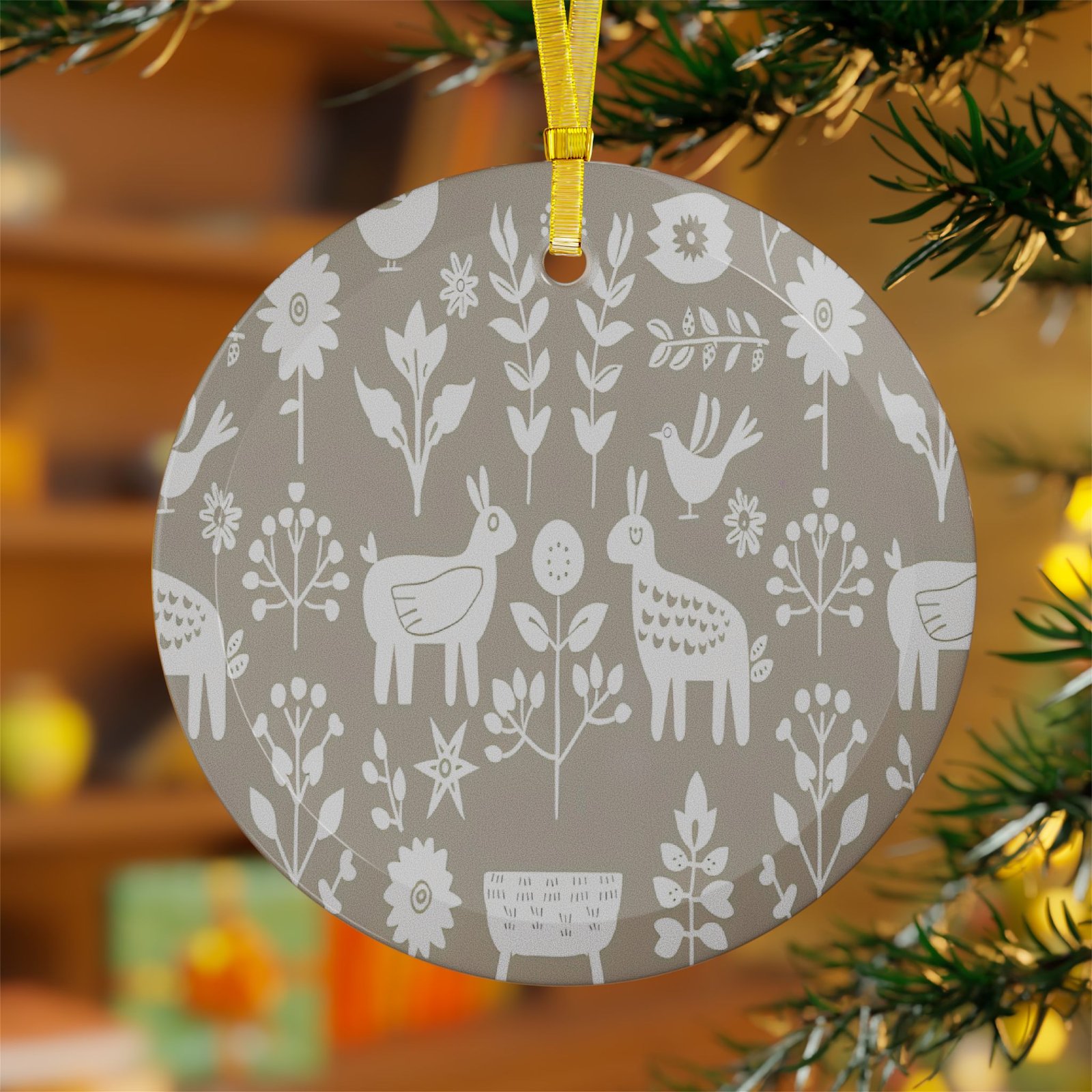 Rustic Glass Ornaments - Whimsical Nature Decor, Holiday Decorations, Eco-Friendly Gift, Home Decor, Unique Tree Ornaments - Image 15