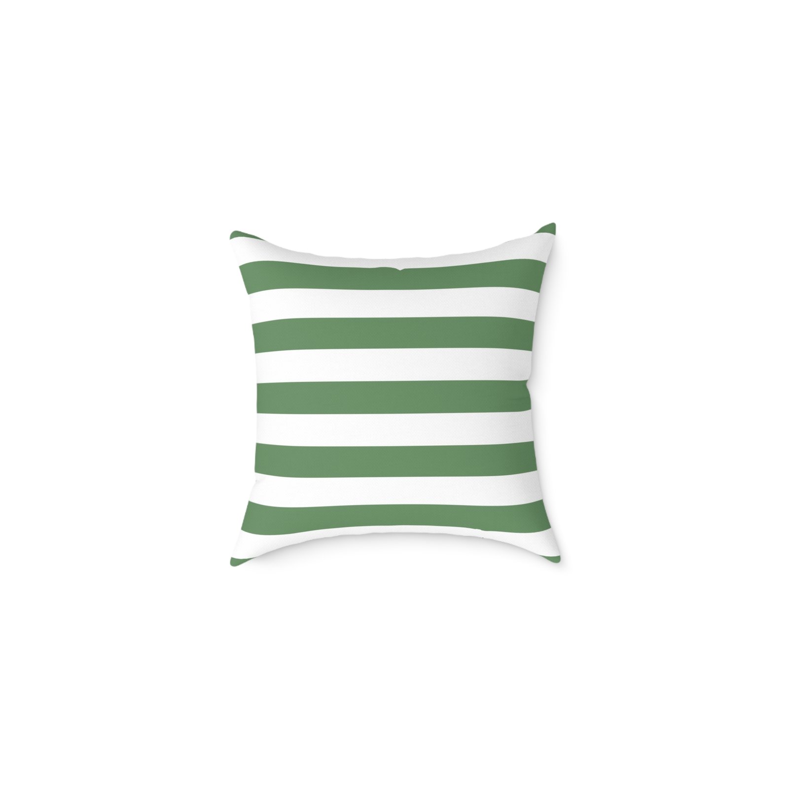 Green Striped Square Pillow, Modern Home Decor, Cozy Throw Pillow, Bedroom Accent Cushion, Gift for Housewarming, Chic Pillow Cover