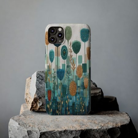 Stylish Floral Slim Phone Case | Vibrant Phone Cover, Boho Decor, Gift for Her, Summer Vibe, Nature-Inspired Phone Case