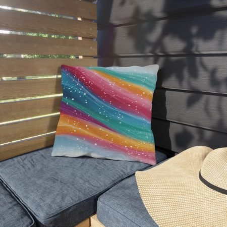 Colorful Outdoor Throw Pillows, Bohemian Garden Decor, Patio Cushions, Color Splash Pillow Covers, Summer Home Accents