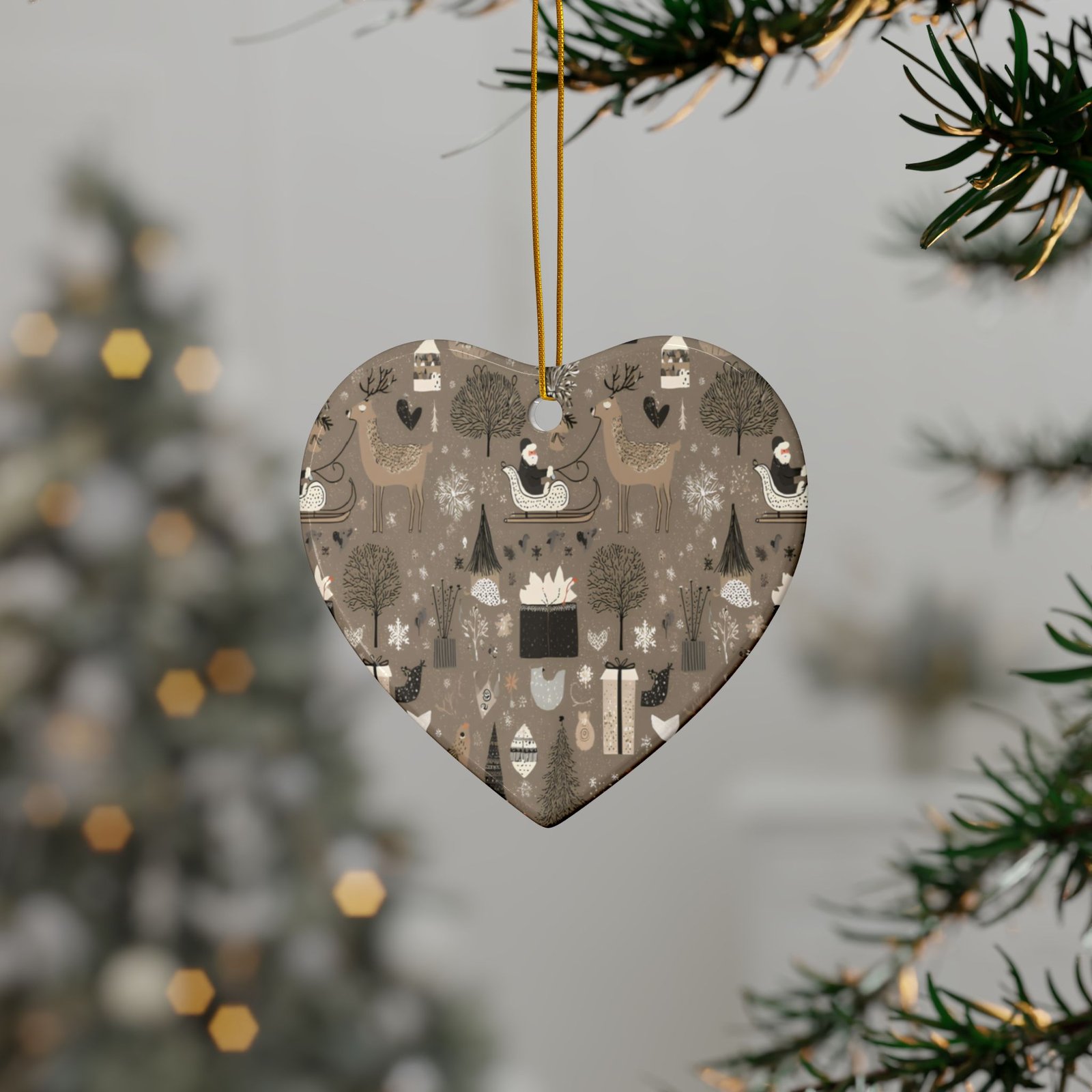 Ceramic Ornaments, 2-Side Print, (1pc, 3pcs, 5pcs, 10pcs) - Image 6