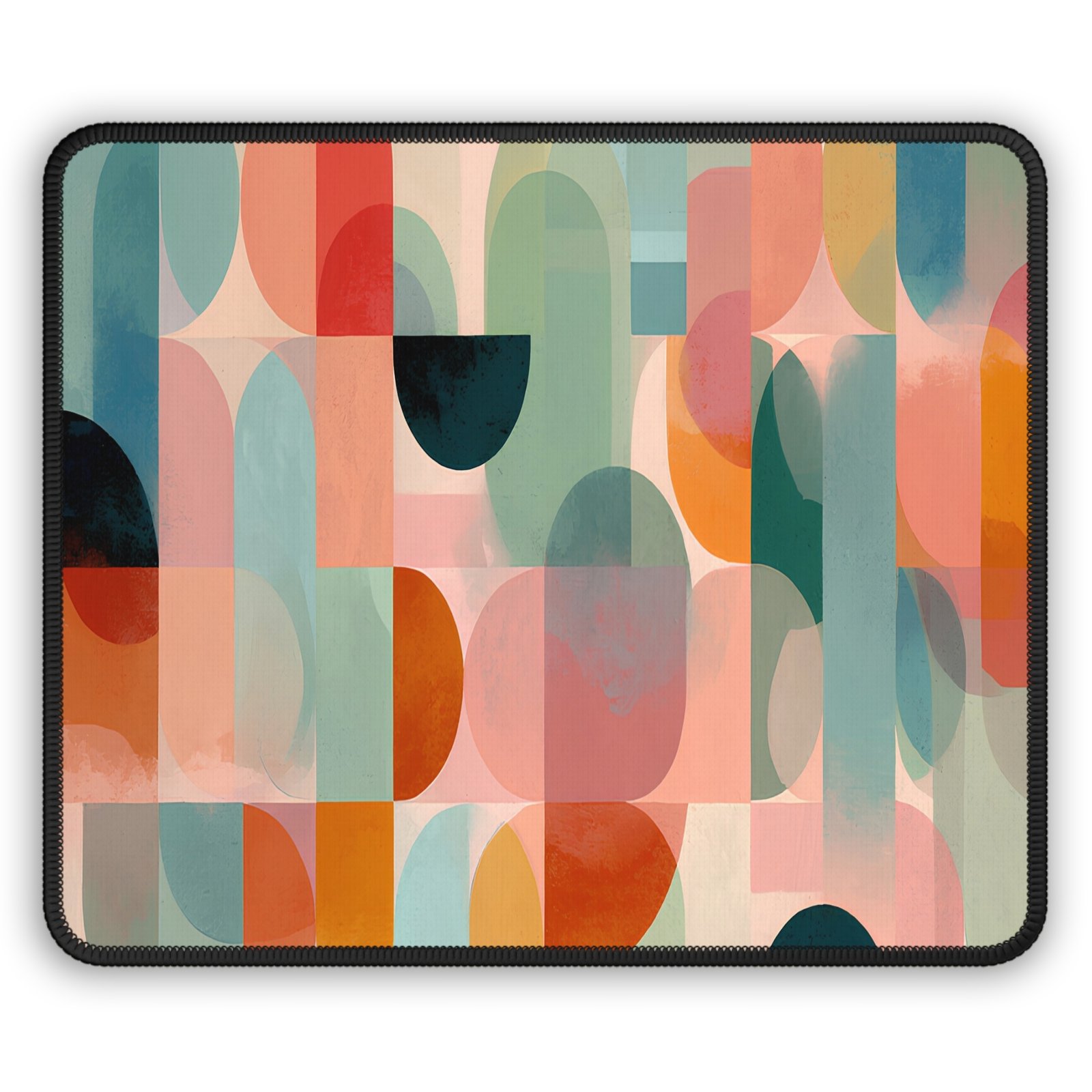 Colorful Geometric Gaming Mouse Pad - Perfect for Gamers, Office Decor, Desk Accessories, Vibrant Home Office, Unique Gaming Setup