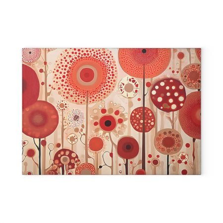 Vibrant Floral Glass Cutting Board | Kitchen Decor, Housewarming Gift, Cooking Accessory, Wedding Registry, Home Chef