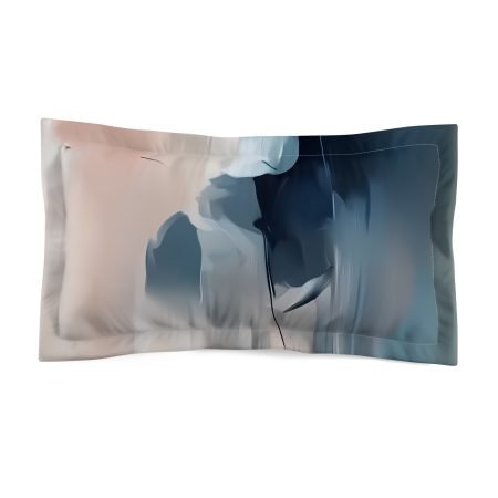 Soft Abstract Microfiber Pillow Sham, Cozy Bedroom Decor, Gift for Homeowners, Modern Bed Linen, Relaxing Sleep Accessory