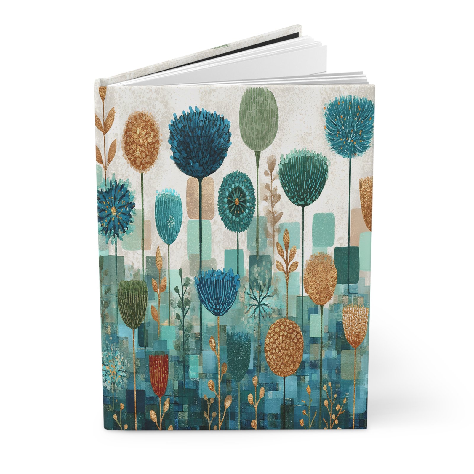 Vibrant Floral Hardcover Journal, Artistic Writing Notebook, Gift for Garden Lovers, Nature-Inspired Planner, Floral Stationery - Image 2