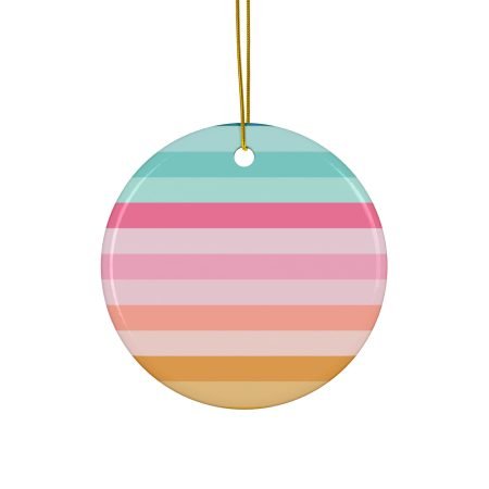 Ceramic Ornaments, 2-Side Print, (1pc, 3pcs, 5pcs, 10pcs)