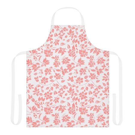 Charming Floral Apron with 5-Color Straps, Perfect for Home Chefs, Gift for Cooking Enthusiasts, Kitchen Fashion, Baking