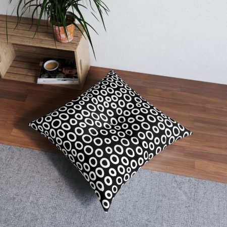 Chic Tufted Floor Pillow, Modern Decor Cushion, Living Room Accent, Unique Home Gift, Stylish Seating Pillow