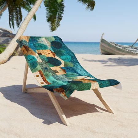 Cozy Coastal Beach Towel | Vibrant Beach Decor, Summer Gift, Poolside Essential, Vacation Accessory, Beach Day Must-Have