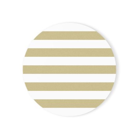 Elegant Striped Cork Back Coaster | Modern Table Decor, Gift for Housewarming, Wedding, Kitchen, Dining Room