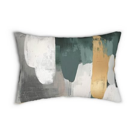 Abstract Art Lumbar Pillow - Decorative Soft Cushion for Living Room, Modern Home Decor, Cozy Vibes, Gift Idea