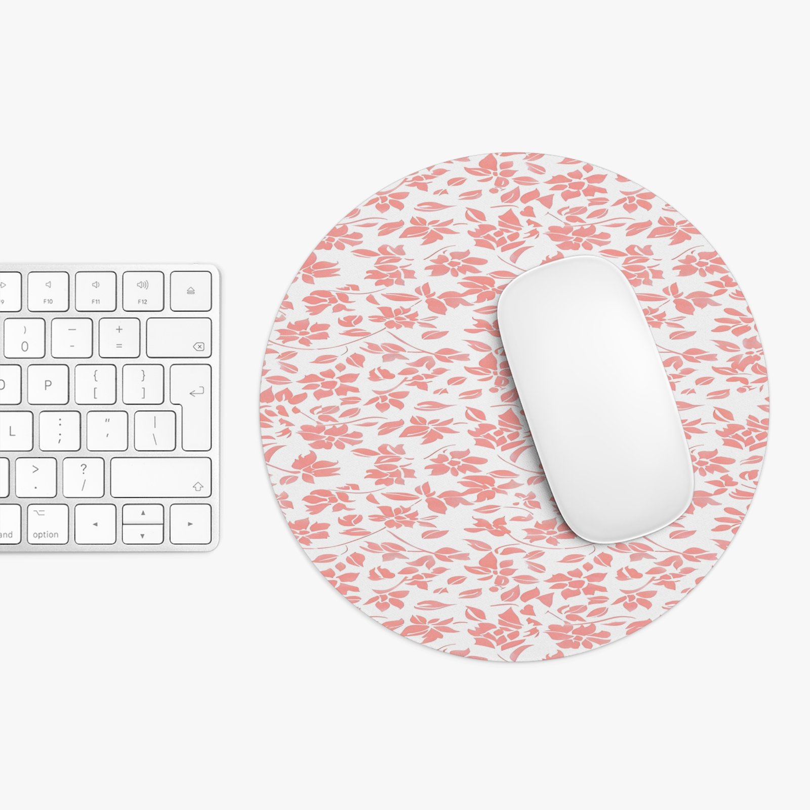 Floral Pattern Mouse Pad, Stylish Desk Accessory for Home Office, Gift for Gamers, Computer Mouse Mat, Cute Desk Decor - Image 3