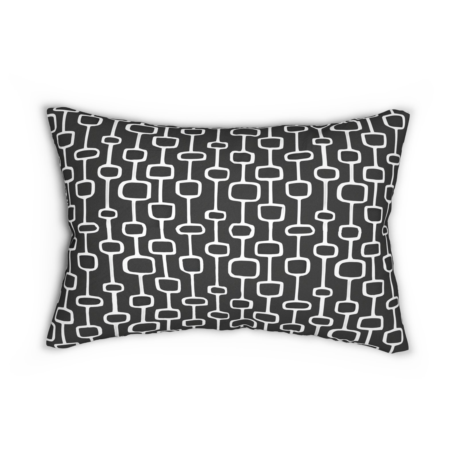 Modern Geometric Lumbar Pillow, Accent Cushion, Home Decor, Office Pillow, Gift for Her, Minimalist Design, Stylish Throw Pillow - Image 2