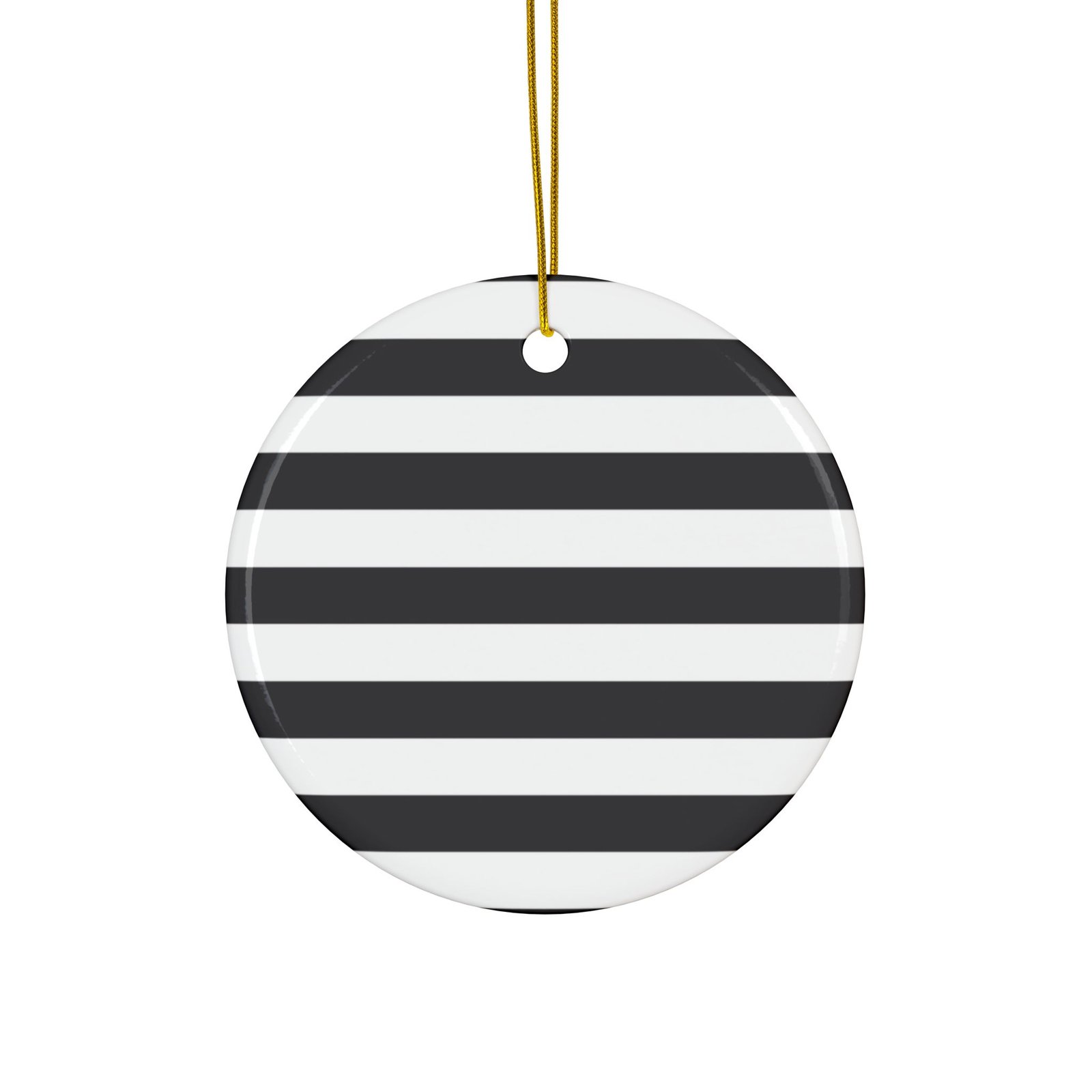 Ceramic Ornaments, 2-Side Print, (1pc, 3pcs, 5pcs, 10pcs)