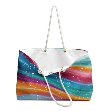 Vibrant Weekender Bag - Colorful Tote for Travel, Beach, Gym, Overnight Stay, Gift for Friends & Family