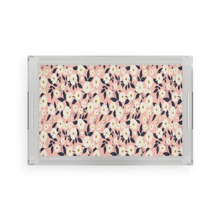 Chic Acrylic Serving Tray with Floral Design, Stylish Home Decor, Perfect for Entertaining, Wedding Gift, Kitchen Accessory, Dining [...]