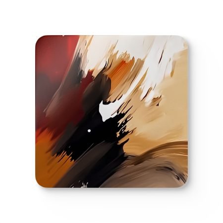 Abstract Art Corkwood Coaster Set, Unique Home Décor, Drink Coasters, Gifting, Table Accessories, Modern Style