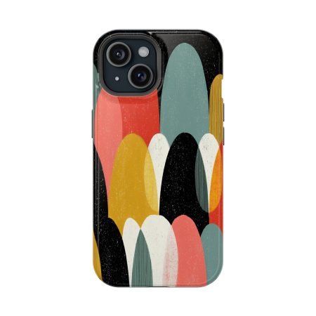 Artistic Magnetic Phone Case, Colorful Phone Cover for Protection, Modern Design, Gift for Her, Phone Accessories