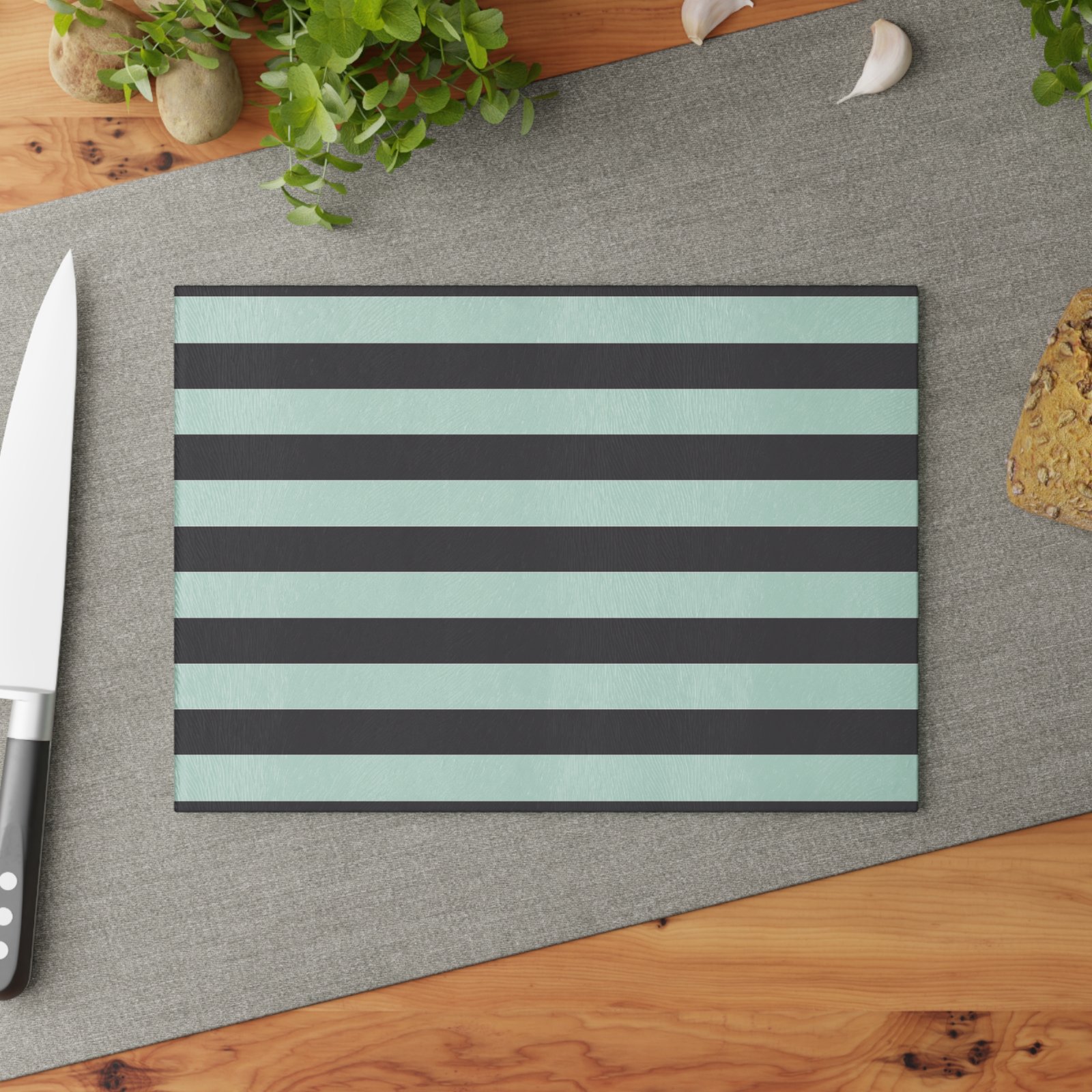 Modern Striped Glass Cutting Board, Kitchen Gift, Chopping Board, Wedding Gift, Food Prep Board, Home Decor - Image 4