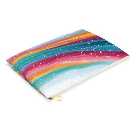 Vibrant Abstract Accessory Pouch, Colorful Makeup Bag, Artful Storage Case, Stylish Travel Organizer, Gift for Artists