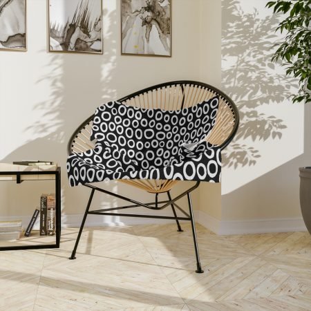 Cozy Velveteen Microfiber Blanket - Soft Black and White Dot Throw, Perfect for Home Décor, Cozy Nights, Gifts for All Occasions