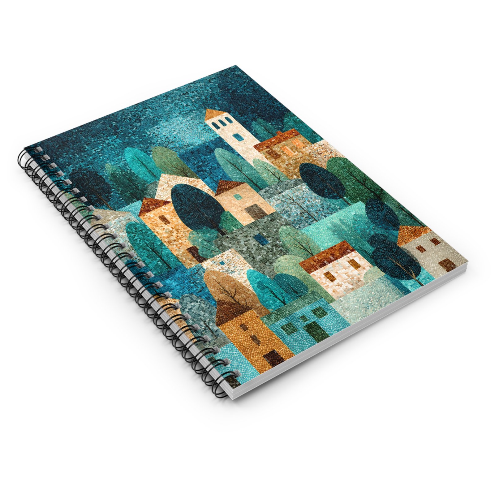 Charming Landscape Spiral Notebook - Ruled Lines, Artistic Journal, Perfect for Gifts, Stationery, Sketchbook, Daily Planner - Image 2
