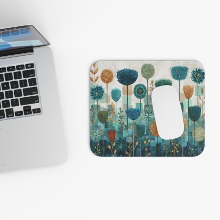 Floral Mouse Pad, Colorful Desk Accessory, Office Decor, Gift for Flower Lovers, Home Office Essentials, Nature-Inspired