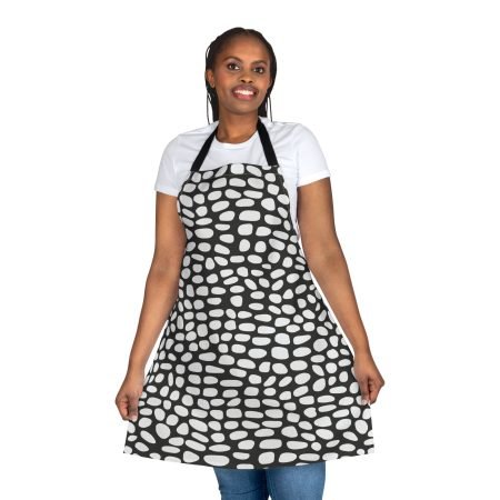 Stylish Graphic Apron, Modern Kitchen Gift, Unique Cooking Gear, Home Chef Apron, Trendy Baking Accessory