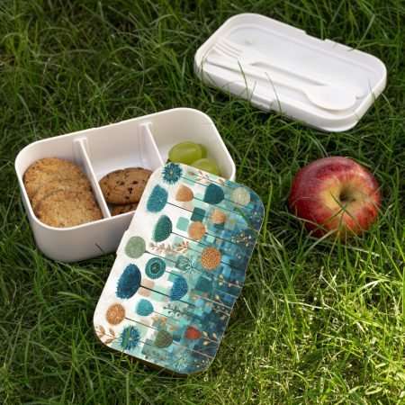 Charming Bento Lunch Box for Eco-Friendly Lunches, Floral Meal Container, Perfect Gift for Food Lovers, Back to School, Picnic, Work