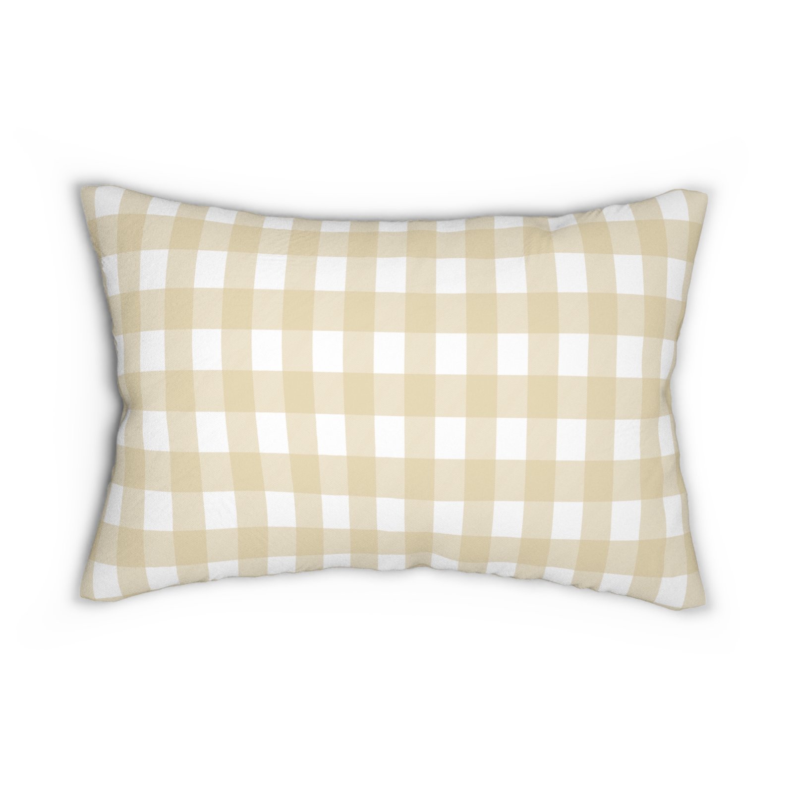 Cozy Gingham Lumbar Pillow | Farmhouse Decor , Decorative Cushion, Chic Home Accent, Sofa Pillow, Gift for Farmhouse Lovers - Image 2