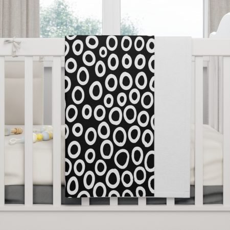 Chic Modern Baby Blanket, Soft Fleece Baby Blanket, Nursery Decor, Baby Shower Gift, Cozy Throw, Stylish Baby Bedding