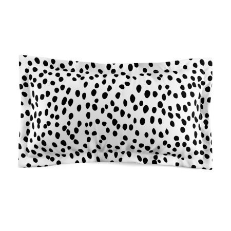 Dalmatian Print Microfiber Pillow Sham, Vintage Style Bedding, Bedroom Decor, Gift for Dog Lovers, Home Accessories