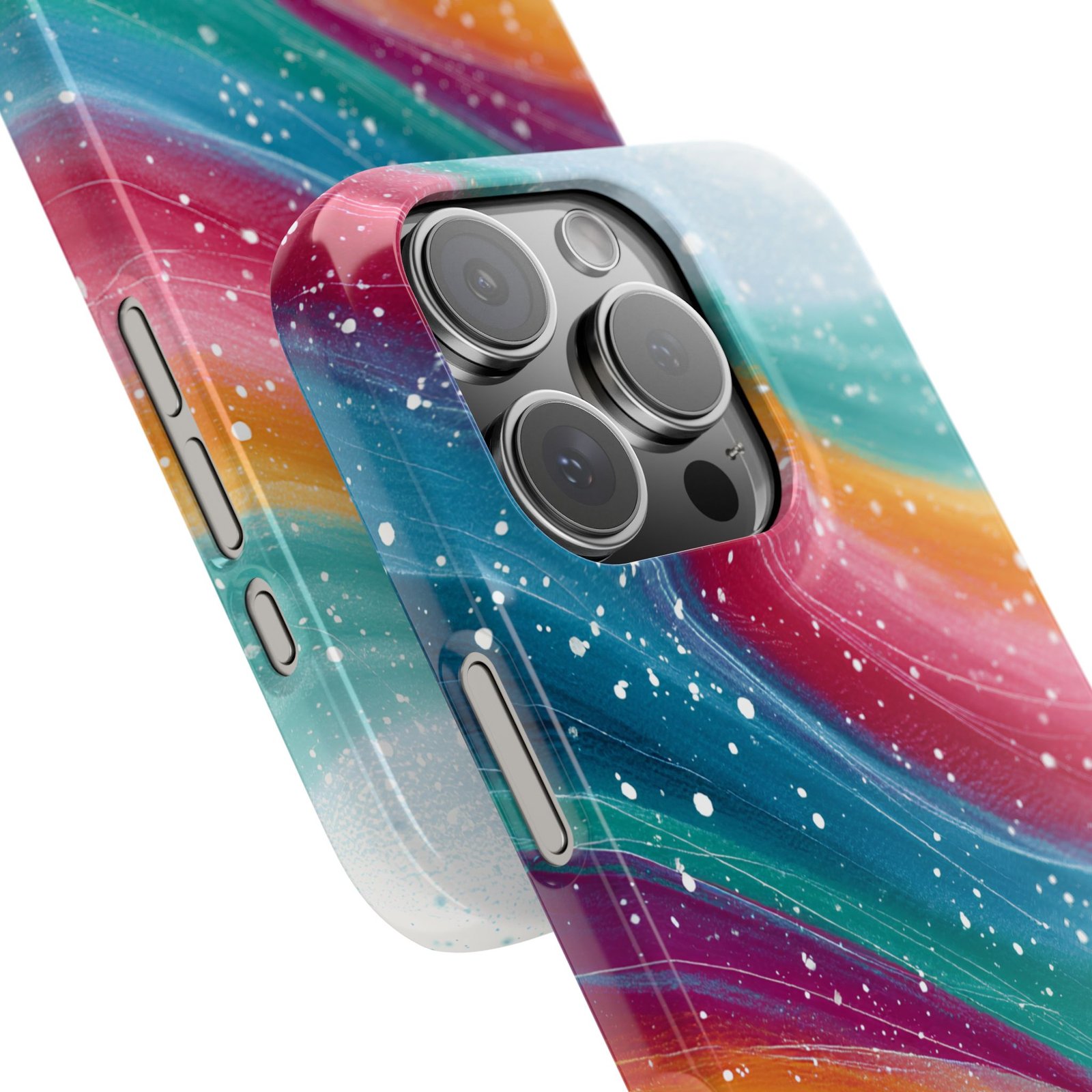 Colorful Abstract Slim Phone Case for Art Lovers, Protective Cover, Unique Gift for Him/Her, Trendy Accessories, Phone Protection - Image 2