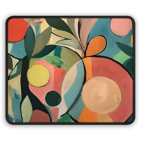 Vibrant Abstract Gaming Mouse Pad | Artistic Desk Accessory, Gift for Gamers, Home Office Decor, Colorful Mouse Mat