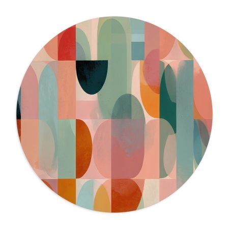 Geometric Colorful Mouse Pad, Abstract Art Desk Accessory, Office Gift, Gamer Mouse Pad, Modern Home Office Decor