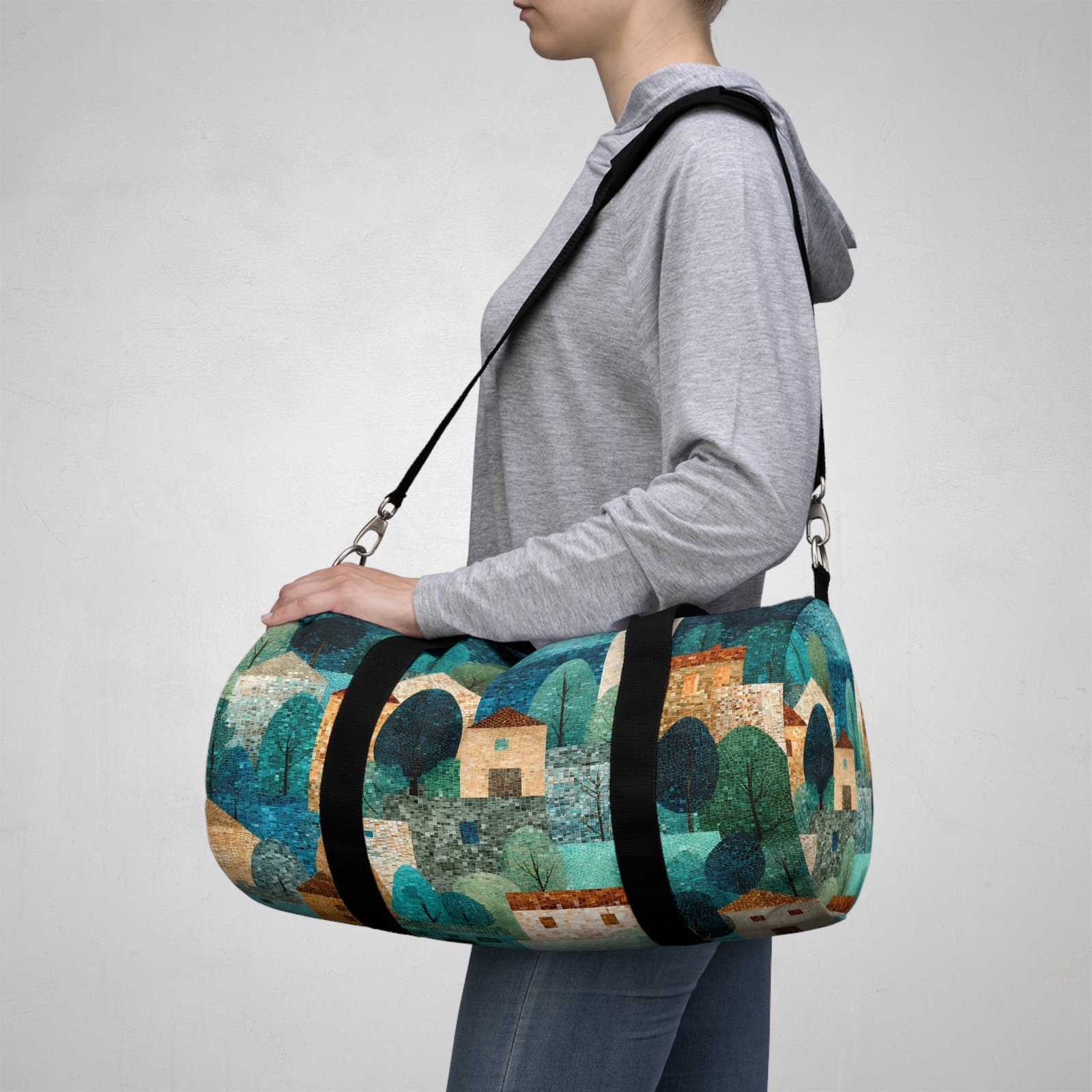 Colorful Nature-Inspired Duffel Bag | Travel & Gym Bag | Weekend Getaway | Eco-Friendly Fitness | Boho Style - Image 2