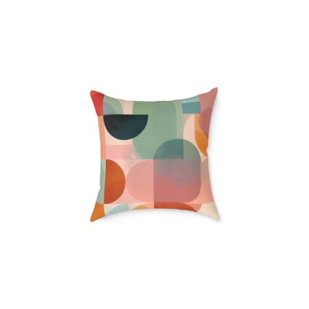 Abstract Geometric Pillow, Modern Home Decor, Cozy Couch Accent, Colorful Throw Pillow, Gift for Art Lovers, Living Room Style