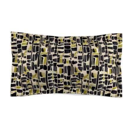 Chic Modern Microfiber Pillow Sham, Cozy Home Decor, Stylish Bedroom Accent, Unique Gift for Weddings, Housewarmings, and Birthdays