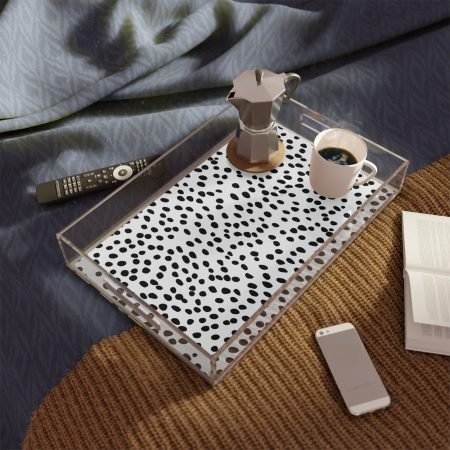 Chic Acrylic Serving Tray, Modern Home Decor, Entertaining Essentials, Stylish Gift, Kitchen Accessories, Serving Platter