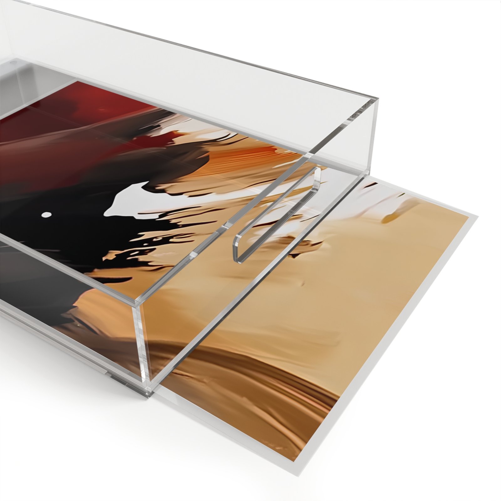 Stylish Acrylic Serving Tray, Modern Home Decor, Artful Kitchen Accessory, Unique Gift for Entertaining, Abstract Design, Decorative Tray - Image 3