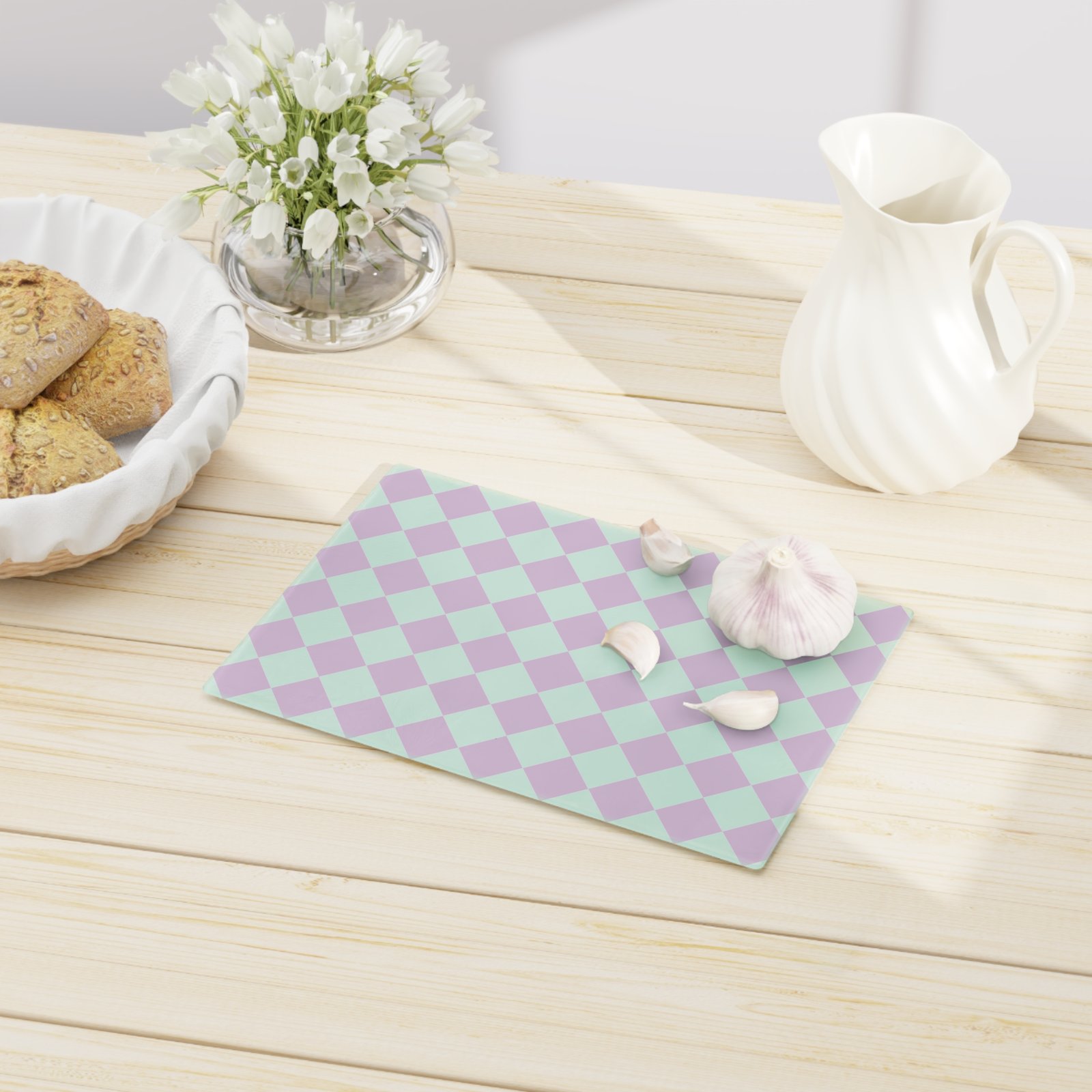 Elegant Diamond Pattern Cutting Board - Chic Kitchen Decor, Wedding Gift, Housewarming Essential, Unique Gift Idea, Modern Kitchen Accessory - Image 8