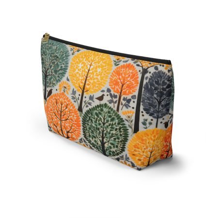 Vibrant Nature-Themed Accessory Pouch for Makeup & Essentials | Eco-Friendly Storage Bag, Travel Organizer, Gift for Her
