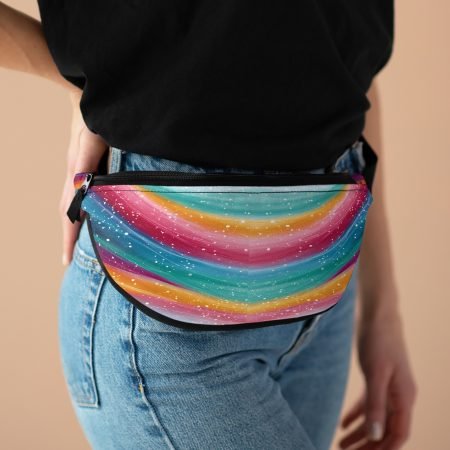 Rainbow Gradient Fanny Pack, Stylish Belt Crossbody Bag for Festivals, Travel, Outdoor Adventures, Gifts for Her