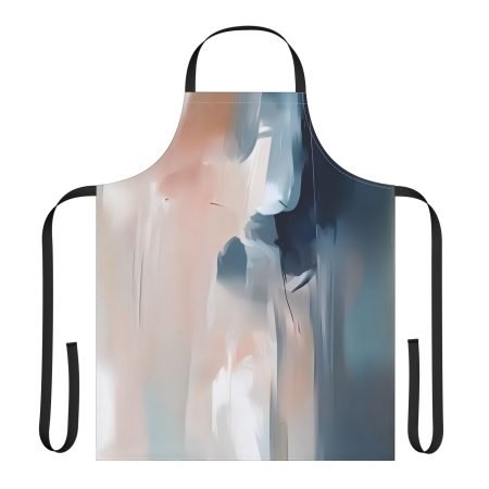 Chef's Apron with 5-Color Straps, Stylish Cooking Gift, Artful Kitchen Apron for Home Chefs, Cooking, Grilling, BBQ