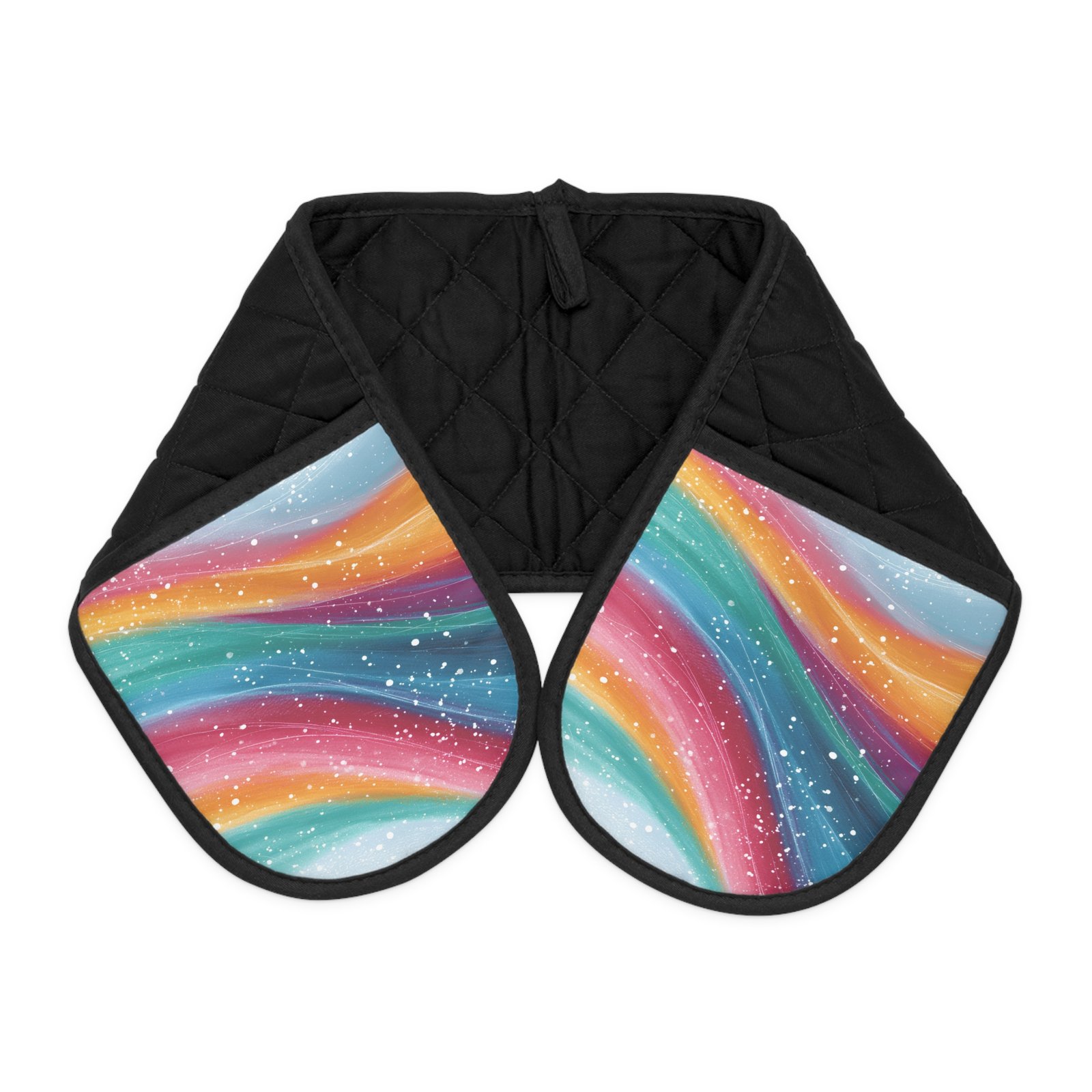 Colorful Rainbows Oven Mitts, Kitchen Gift, Cooking Accessories, Holiday Essentials, Home Decor - Image 3