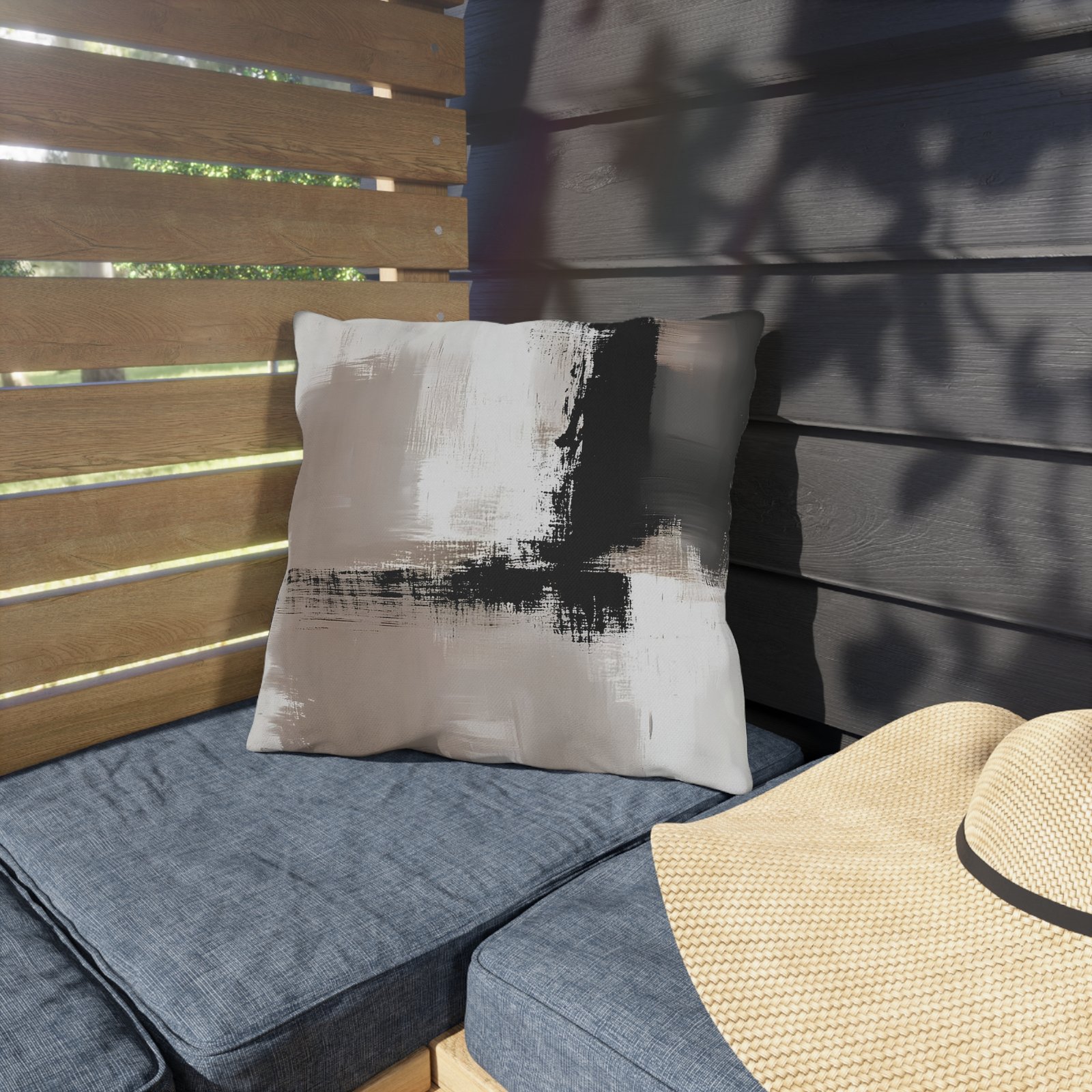 Stylish Outdoor Pillows in Abstract Design, Patio Decor, Modern Pillow Cases, Garden Cushions, Cozy Outdoor Living - Image 3