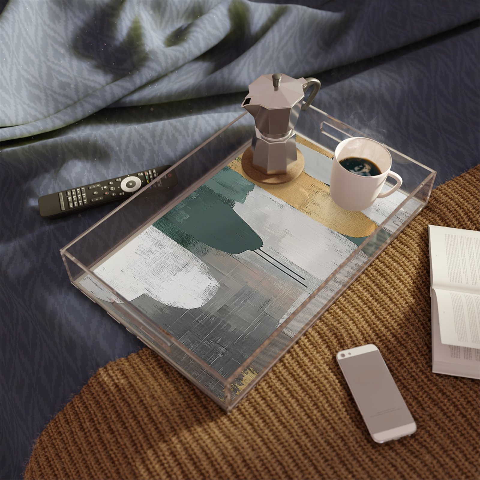 Stylish Acrylic Serving Tray, Modern Home Decor, Elegant Kitchen Accessory, Perfect for Entertaining, Gifts for Hosts - Image 4