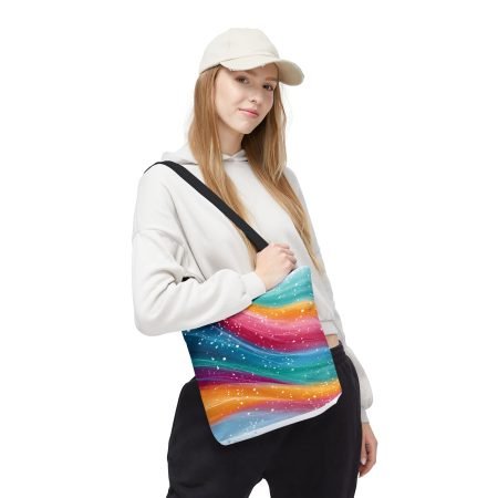 Vibrant Abstract Tote Bag - Colorful Reusable Bag for Shopping, Beach, Travel, Yoga, Gift