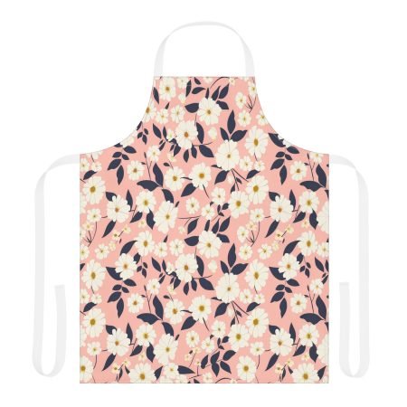 Floral Kitchen Apron, Delightful Cooking Gift for Her, Perfect for Mother's Day, Baking, Cooking, Crafting, BBQ, Kitchen Decor